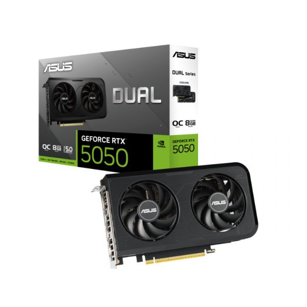 Asus Videókártya NVIDIA RTX 5050 8GB GDDR6 (DUAL-RTX5050-O8G)